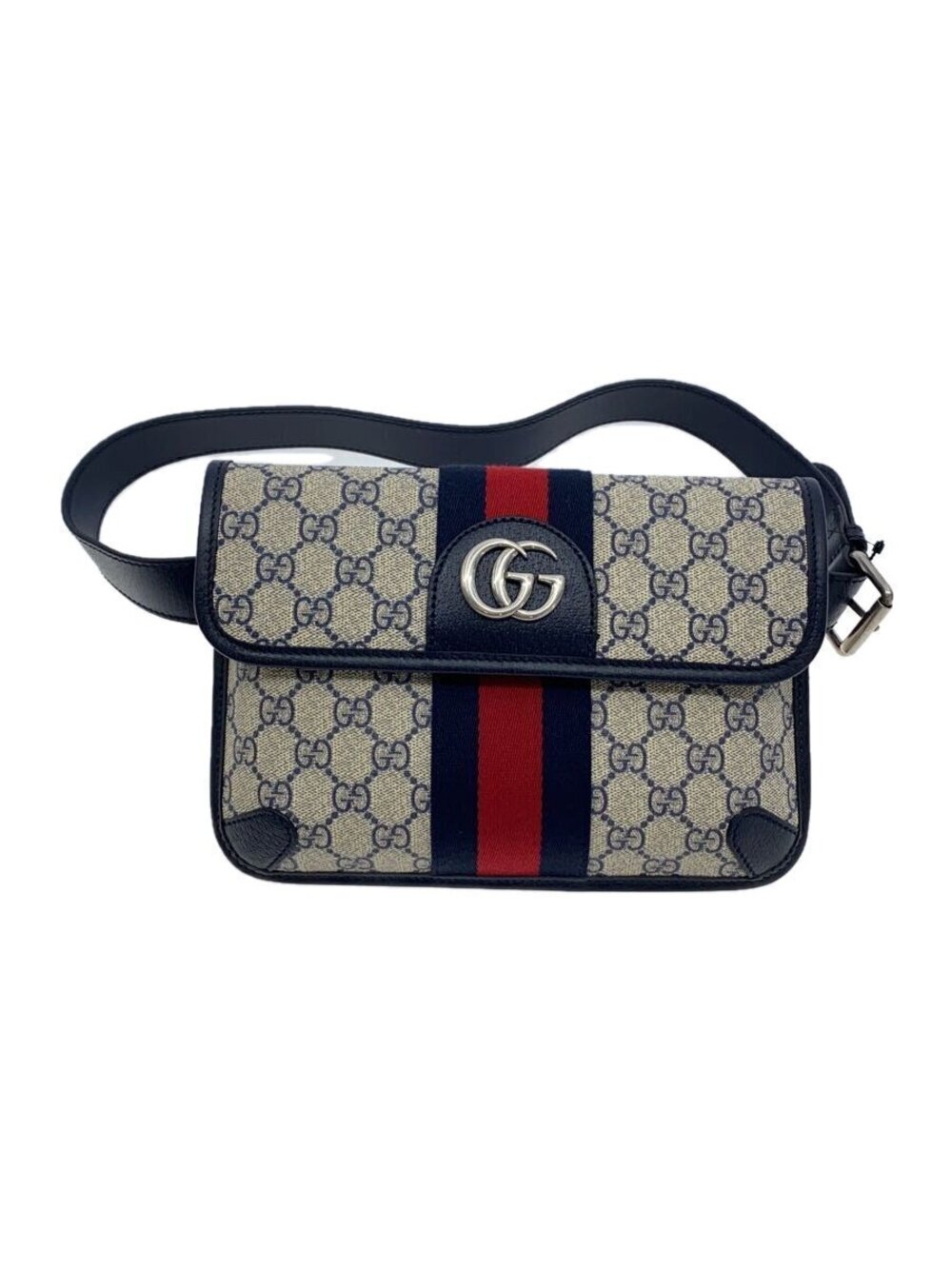 Gucci Ophidia Belted Bag GG Supreme Gray All over